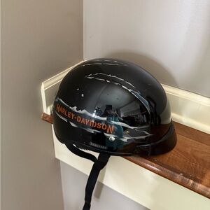 Harley-Davidson Motorcycle Helmet Midway Gloss Black Shortie Half XXL 2005 Used